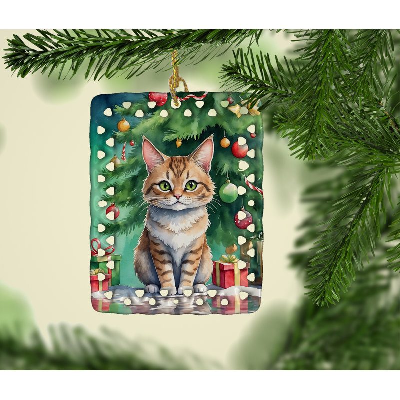 Ornement en porcelaine Pixie Bob, Pixie Bob Cat