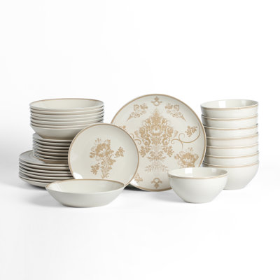 Stone Lain Opal 32-Piece Dinnerware Set Stoneware