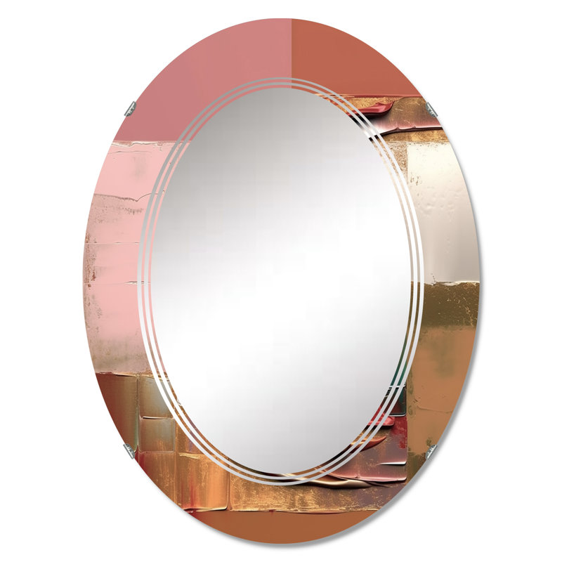 Patzi - Miroir mural moderne ovale, 30 po x 20 po