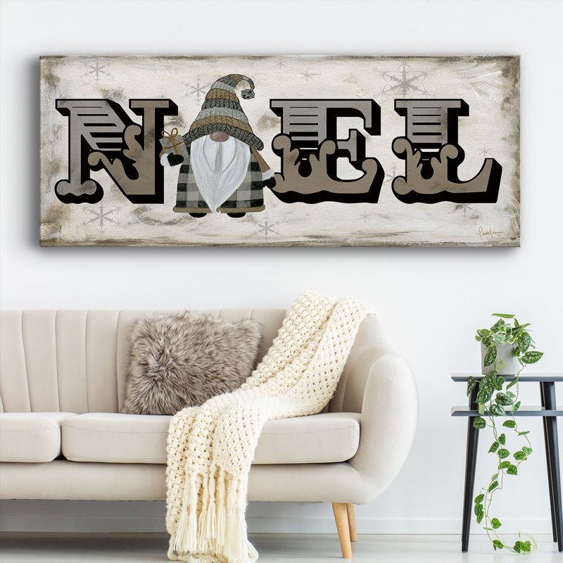 Toile tendue Winter Wonderland Friends Noel-Gallery, H 20 po x l 50 po x P 1,5 po