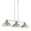 Luminaire suspendu linéaire en acier galvanisé vieilli 3 lumières Kinsley-698555748