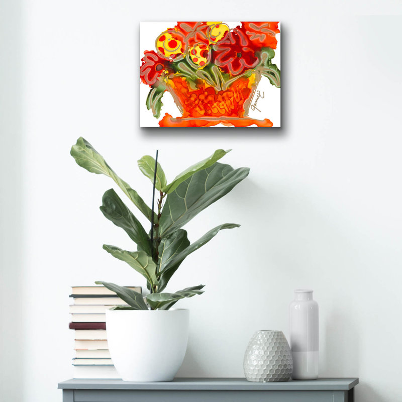 Art mural en verre Winston Porter «You Bring Me Joy» par Lovitude, H 12 po x l 16 po x P 0,13 po