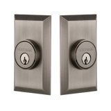 Nostalgic Warehouse Studio Plate Double Cylinder Deadbolt