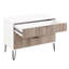 Commode en gris rustique et blanc-1309755032