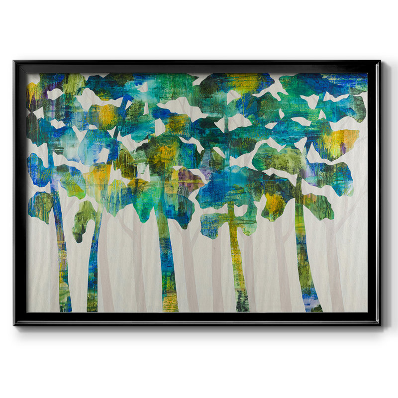 " Tall Trees VII ", Noir, H 18 po x l 26 po x P 1,5 po