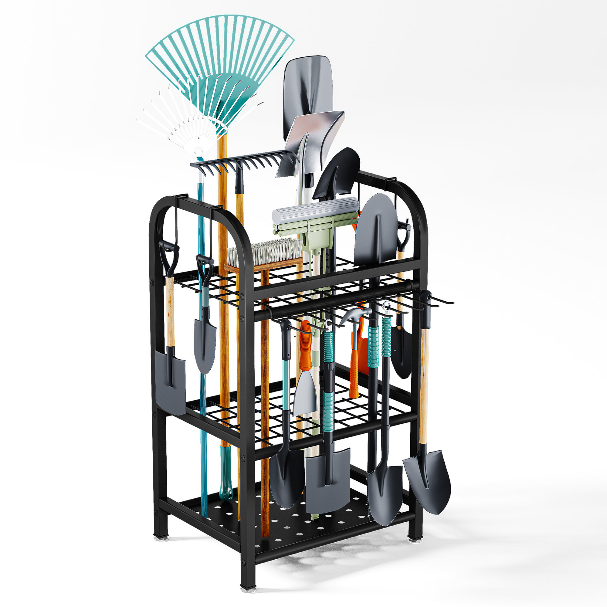 WFX Utility™ Garden Tool Organizer Tower Rack, Stores up to 39 Long