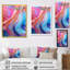 Art mural sur toile abstrait transitionnel bleu et rose II-1423733002-1494015463