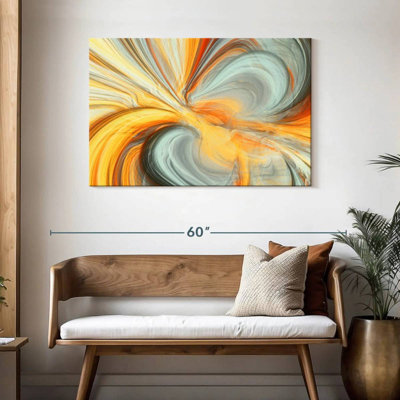 Avery Fluid Dynamic Abstract, 30" H x 45" W