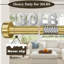 Adjustable Spring Tension Curtain Rod - No Drill Installation, Rust-Resistant, Non-Slip Design For Laundry, Closet, And Small Windows