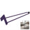Pied de meuble en épingle à cheveux 24 po ROUS Hardware - Royal (mauve), 1 pièce