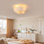 Elegant Feather Design Ceiling Fan With Lights Flush Mount Ceiling Fan With Light For Modern Homes A Blend Of Art And Functionality