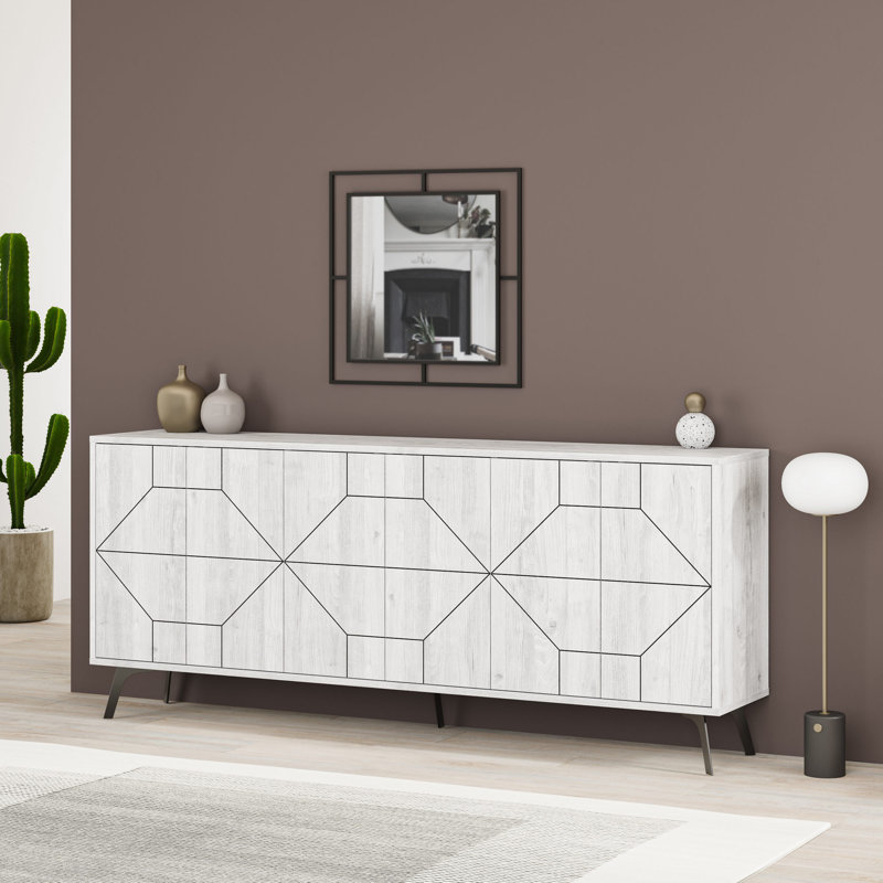 Decortie 184cm Console Table, Off-white