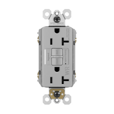 Radiant 20-Amp GFCI Tamper Resistant Weather Resistant Outlet