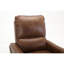 Fauteuil inclinable électrique en cuir avec base et pivot