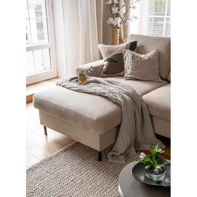 Lofty Lilly 4 seater Corner Sofa Bed, Left Hand Facing, Beige