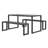 Rectangular 3 - Piece 4 - Person 150Cm L Outdoor Table Set