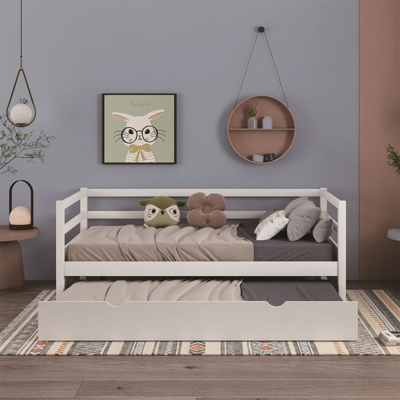 Blinera Twin Size Daybed with Trundle, White