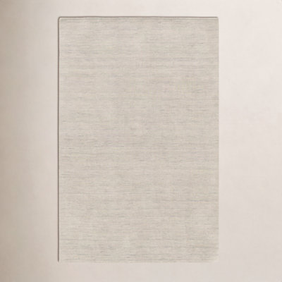 Nala Beige Grey Hand-Tufted Wool Rug