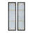 Malefatto Elongated Abstract Oil Painting with Rectangle Frames