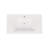 Better Vanity 19.5'' High Gloss White Stone Rectangular Bathroom Sink with Overflow