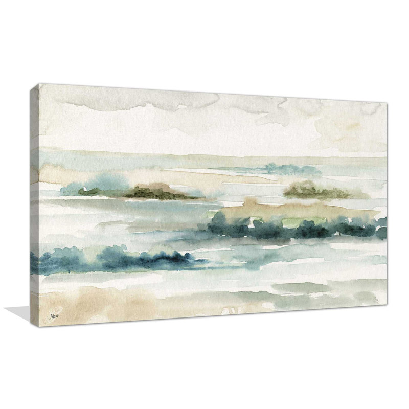 Panorama pastel - peinture, L 30 po x H 18 po, Toile tendue