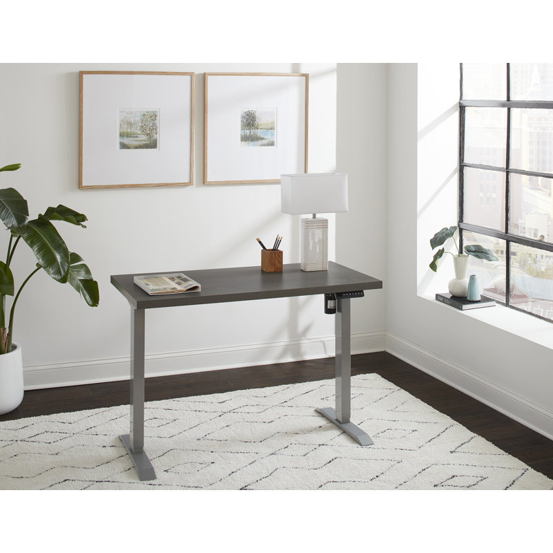 Bureau debout à hauteur ajustable Lifthrasir, Gris