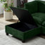 Canapé modulaire spacieux avec rangement, revêtement en chenille et canapé de salon moderne