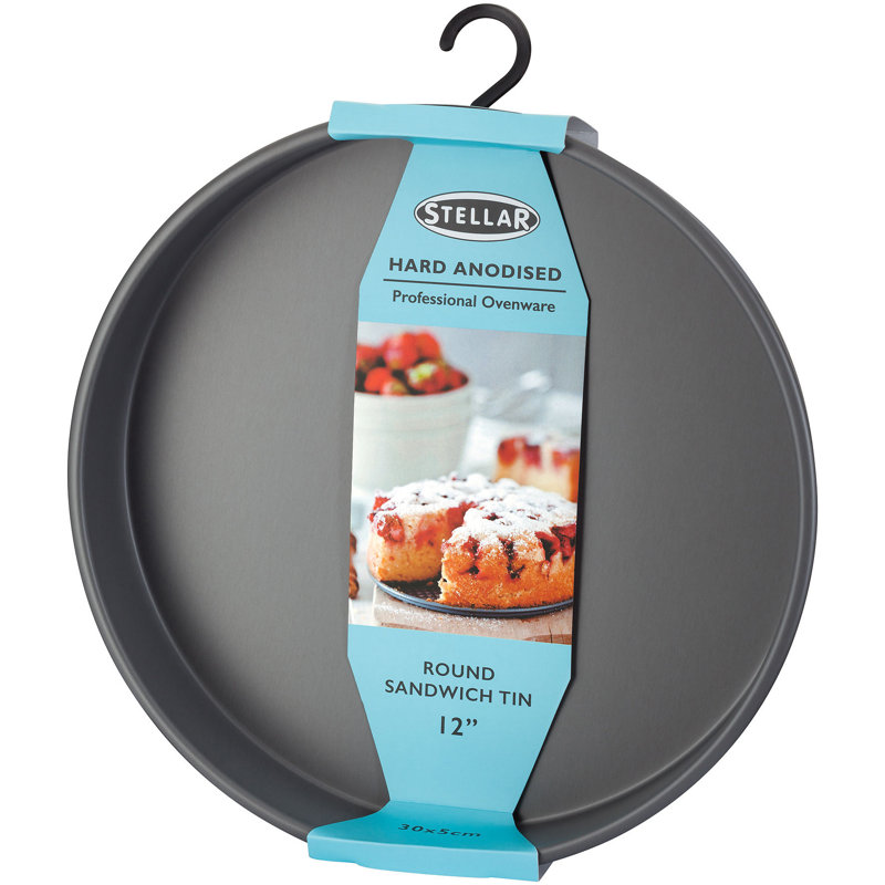 Stellar Stellar Hard Anodised Classic Cake Pan, 30cm