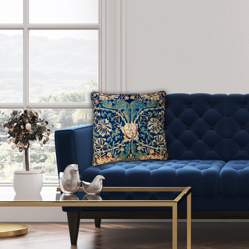 William Morris Honeysuckle cushion 55x55cm cushion