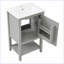 Meuble-lavabo moderne avec lavabo et porte à fermeture douce-102422844