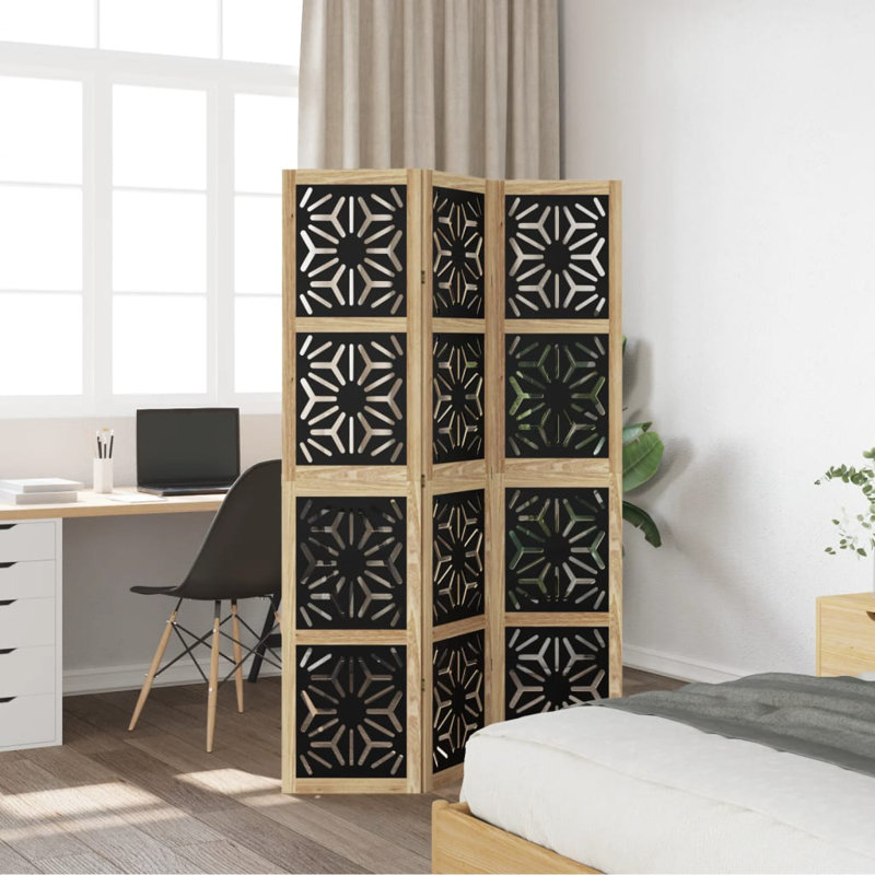 Cellestine Solid Wood Accent Room Divider, 180cm H x 110cm W