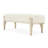 Camellia Field Chenille Accent Bench - Champagne