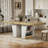 78.7"Rustic-style extendable dining table-191922950