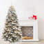 Sapin de Noël 7,5 pi blanc / vert avec 750 lumières changeantes / combinées et clignotantes