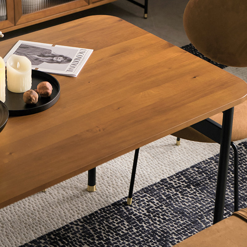 Table de salle à manger rétro française, H 29,53 po x L 62,99 po x l 31,5 po