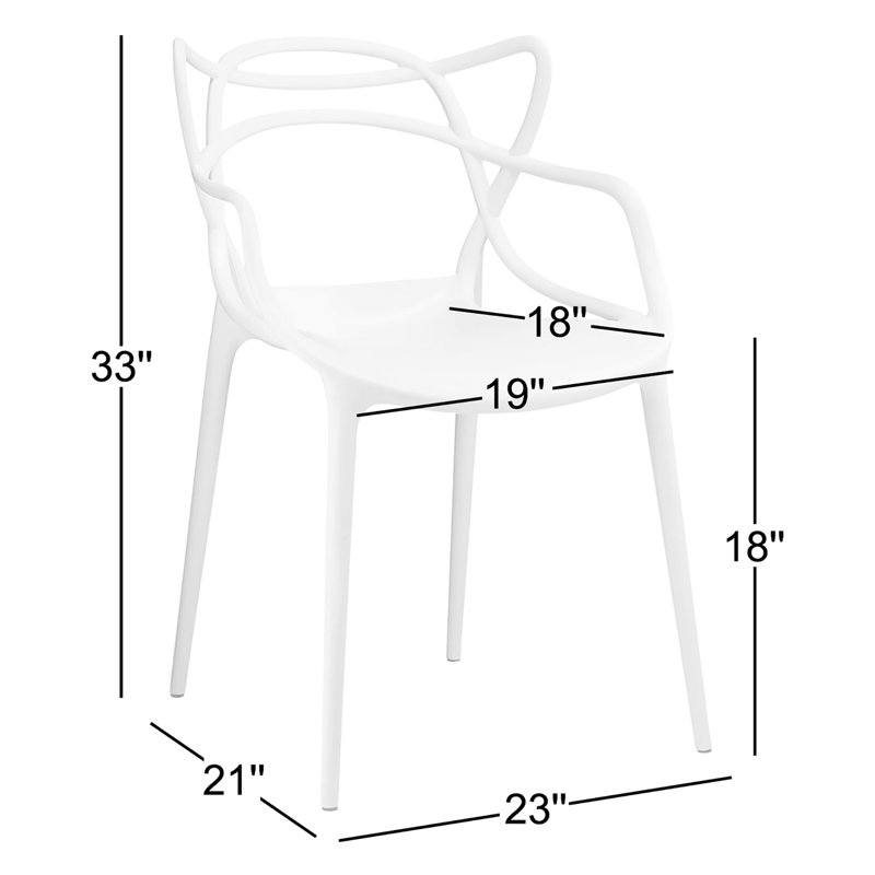 Porch & Den Waverly Dining Armchair, Black