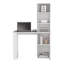 Bureau d'ordinateur avec 1 armoire et bibliothèque à 4 niveaux-602110578