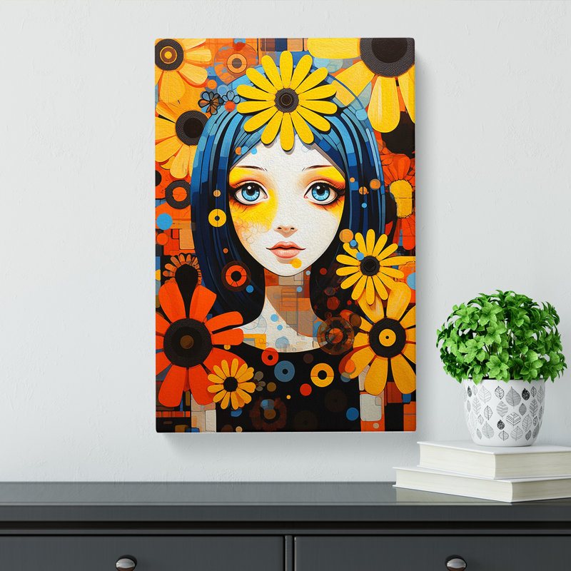 Daisy Constructivism - Print, 50cm H x 35cm W x 3cm D
