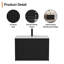 Ensemble de meuble-lavabo mural 30 "avec lavabo, robinet et bonde Amily-841174952
