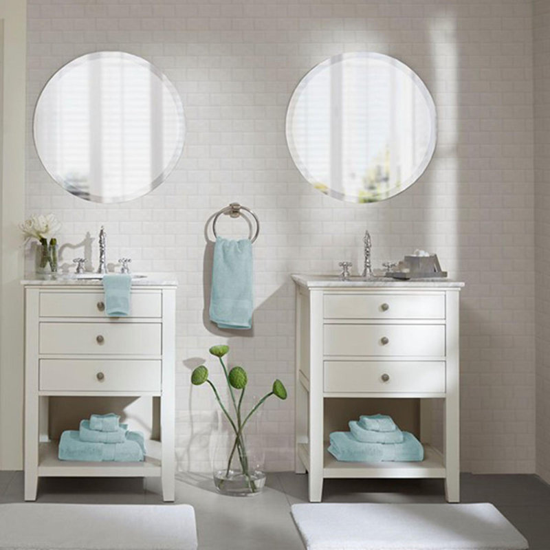 Ensemble de serviettes antimicrobiennes 100% coton 8 pièces, Écume de mer, écume de mer