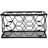 Aliyat Modern Metal Freestanding Folding 8-Bottle Small Countertop Wine Rack
