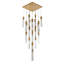Lustre suspendu en cristal 25 lumières Transitional
