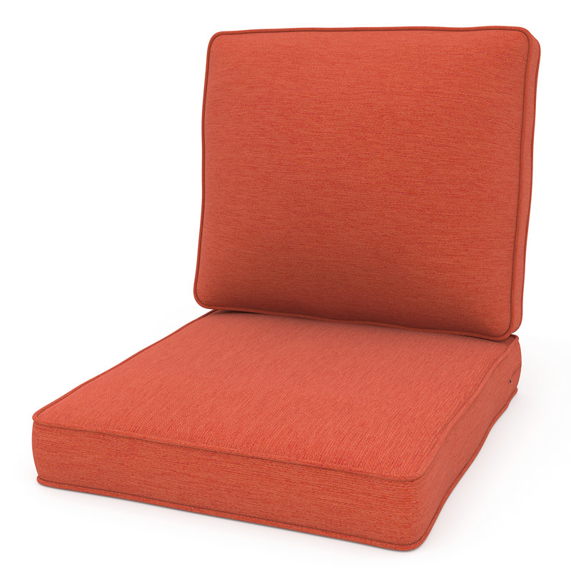 Coussin de siège / dossier d'extérieur 4 po, 2, Gris clair