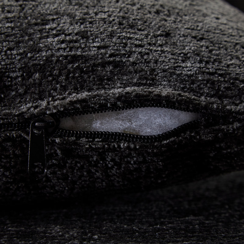 Canapé modulaire Boneless, Chenille noir