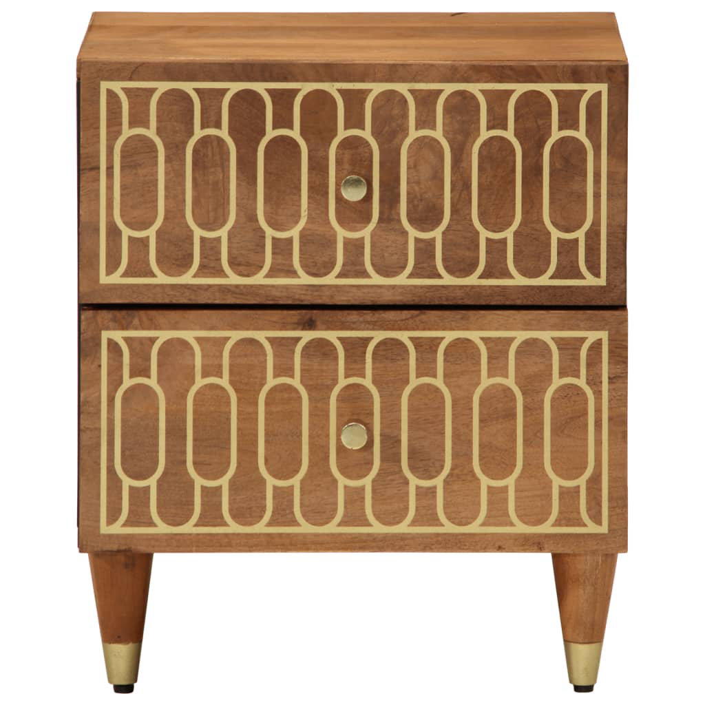 Vidaxl Bedside Cabinet 40X33x46 Cm Solid Wood Mango