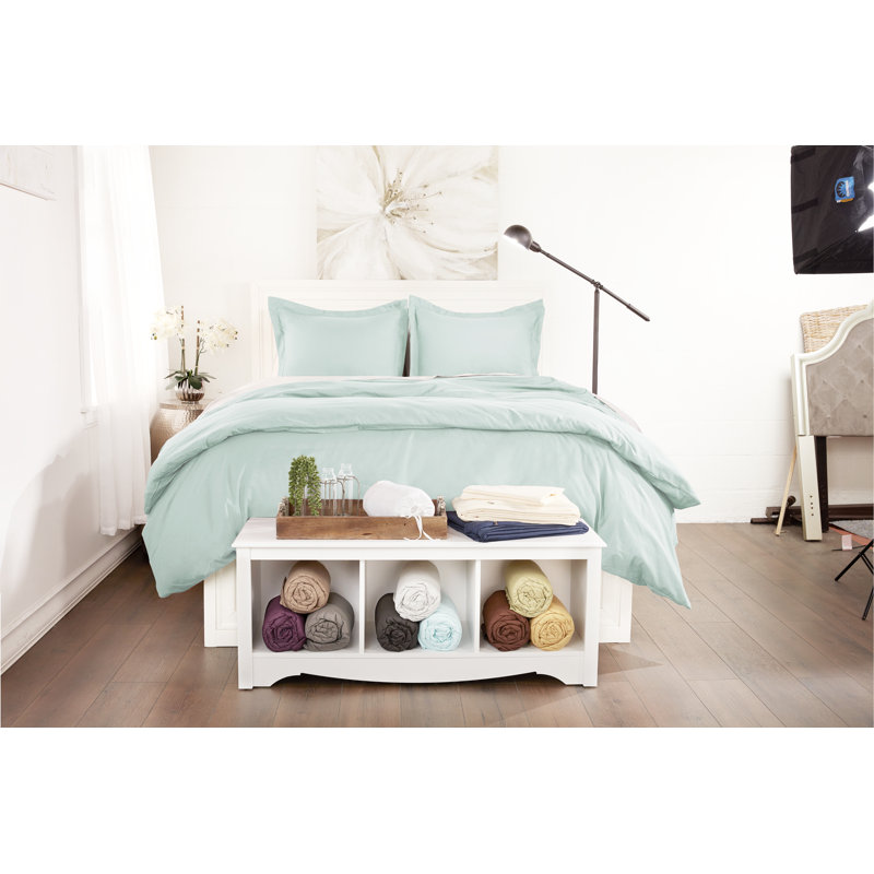 Ensemble de housse de couette en microfibre super doux, Housse de couette pour grand lit + 2 taies décora, Turquoise