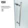 Winslow 48" W x 36" D x 80" H Sliding Frameless Shower Enclosure with 3/8  Clear Glass&Base