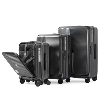 Luggage,With Front Opening,Tsa Approved Lock,Hardshell Suitcase