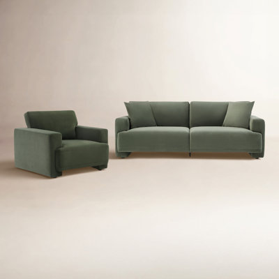 Ives 2 Piece Deep-Seat Upholstered Living Room Set