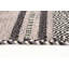 Tapis décoratif en laine gris tissé à la main kilim Tahana-593931750